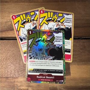 One Piece CCG Radical Beam!! OP01-029 UC NM Condition PRB01 Textured